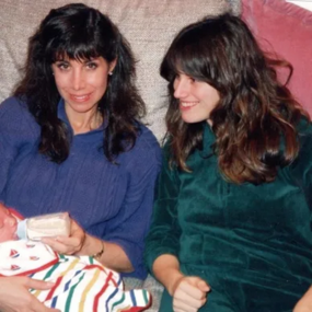 Sharon with Nancy feeding Jacob February 1991